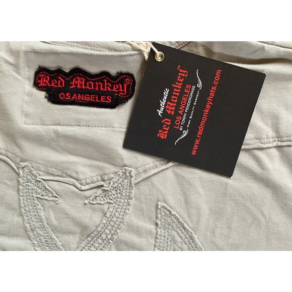 Red Monkey Los Angeles Tribal Rhinestone Graphic T-Shirt Wings Eagle Men’s Sz S - Picture 9 of 10